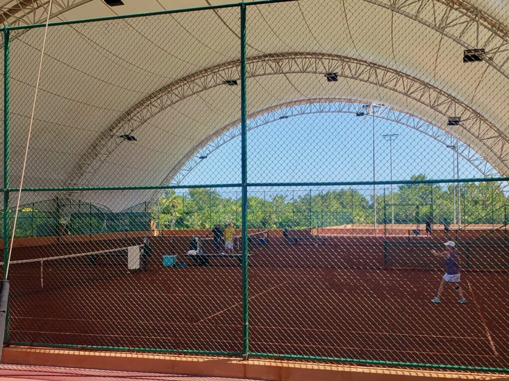 tennis tourist rafa nadal center cancun clay courts cover michelle j