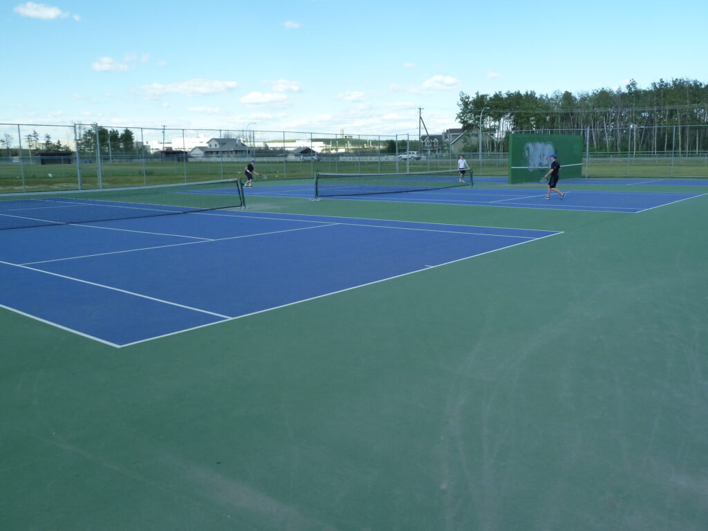 tennis tourist Fort St John tennis kin park bc bill adair
