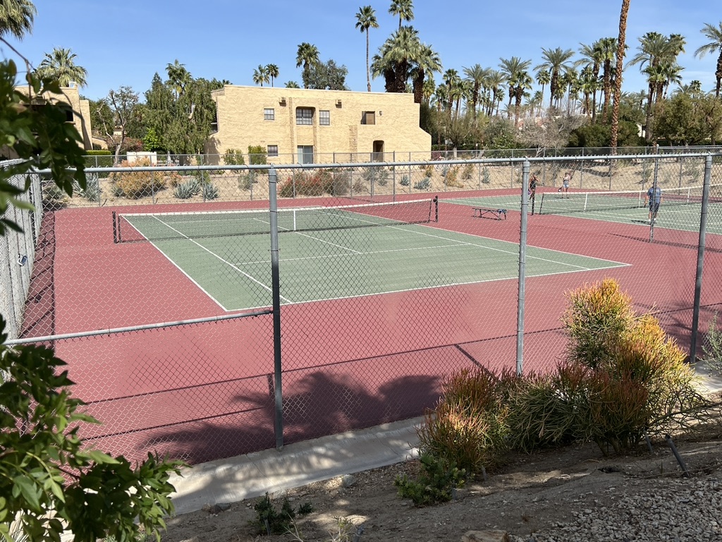 palm springs golf and tennis club building and courts teri church