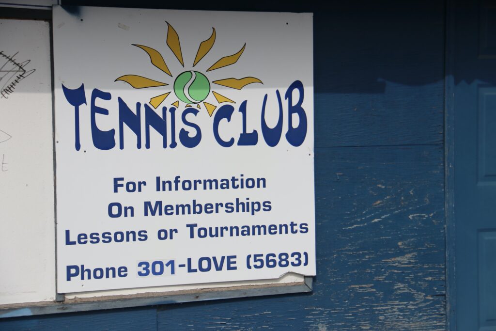 tennis tourist prince george bc tennis club sign teri church