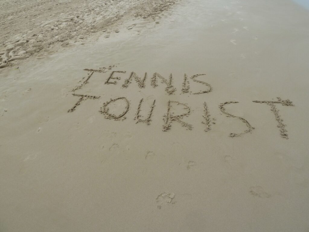tennis tourist alicante spain sand logo large teri church