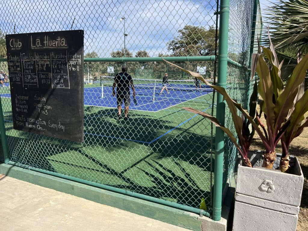 tennis tourist club la huerta san jose del cabo mexico courts sign fence