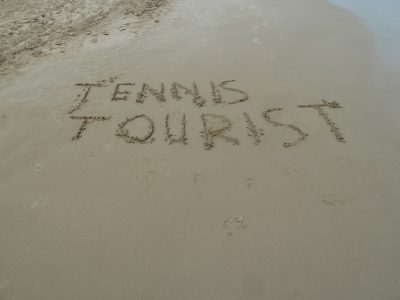 tennis tourist alicante spain sand logo teri church